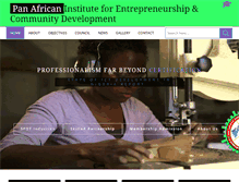 Tablet Screenshot of panafricaninstitute.org